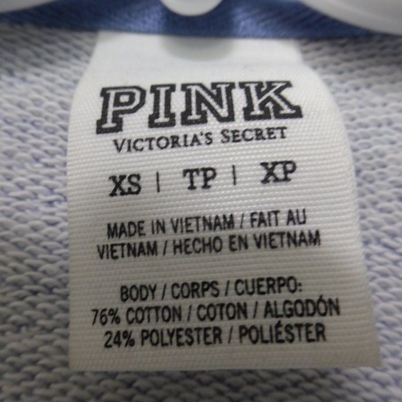 PINK by VICTORIA'S SECRET, half zip sweatshirt, xs - Picture 6 of 8